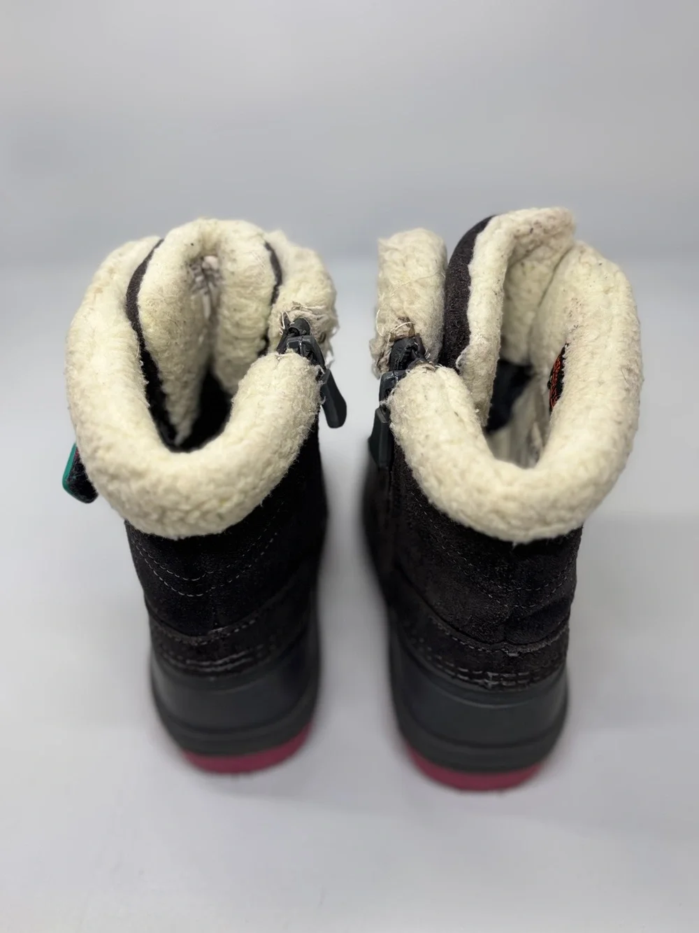 Cat & Jack Girls Winter Snow Boots Size 11 Black Pink Thermolite